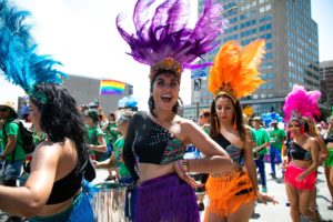 women dancing samba music